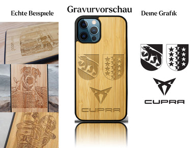 INDIVIDUELL iPhone 12 Pro Bambus-Kunststoff